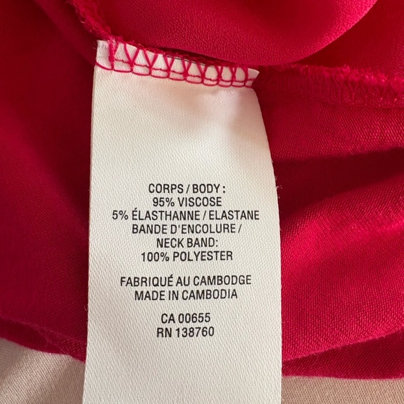 Reitmans Pink Blouse Tank Top size large - Picture 5 of 7